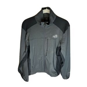 The North Face Apex Full Zip Black Gray Jacket Mens Size‎ Small